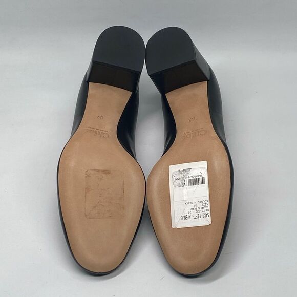 Chloe Lauren Scalloped Block Heel Pumps size 37 - Picture 14 of 15